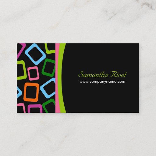 Customizable Retro Business Cards