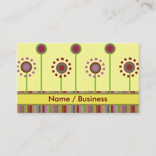 Customizable Retro Business Cards