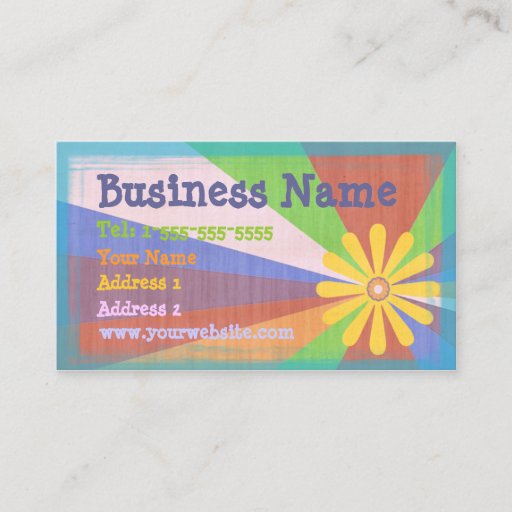 Customizable Retro Business Cards
