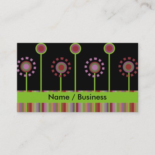 Customizable Retro Business Cards