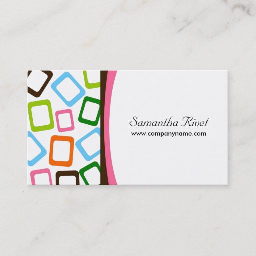 Customizable Retro Business Cards