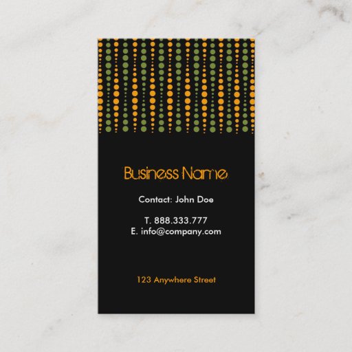 Customizable Retro Business Cards