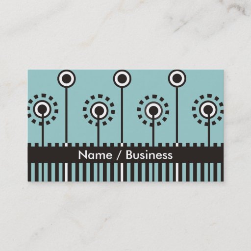 Customizable Retro Business Cards.