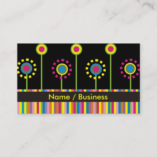 Customizable Retro Business Cards.