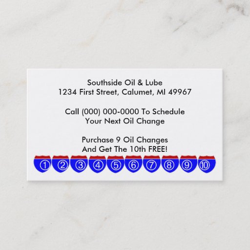 Customizable Retro Business Punch Cards business Road Signs Business Cards