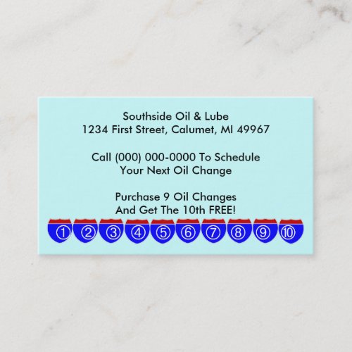 Retro Business Punch Cards business Road Signs Business Card