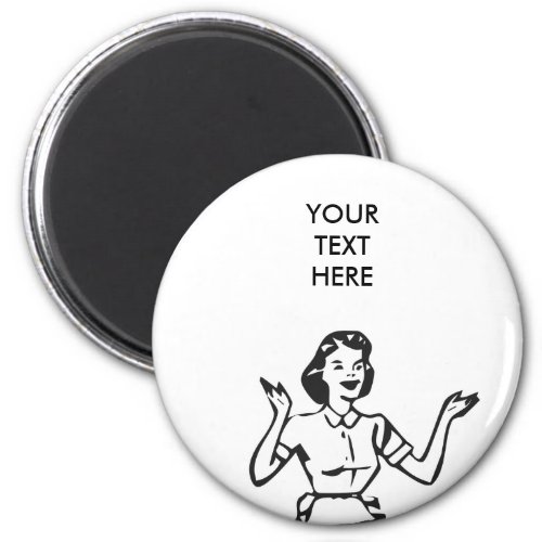 Retro Busy Housewife Magnet