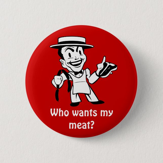 Retro Butcher Button (Front)