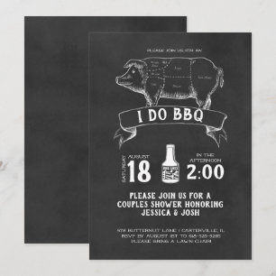 Retro Butchers - I Do BBQ Invitation