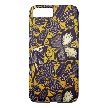 Retro Butterflies And Flowers Iphone 8 Plus/7 Plus Case by EveyArtStore at Zazzle