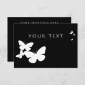 retro butterflies : black and white (Front/Back)