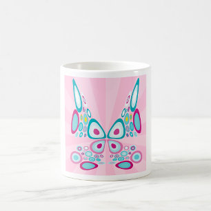 Retro Butterfly Abstract Pop Art Coffee Mug