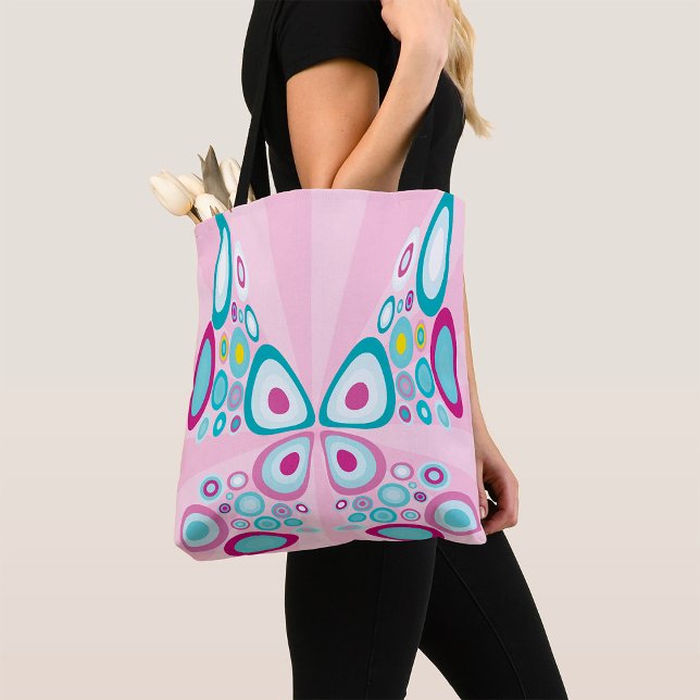 Retro Butterfly Abstract Pop Art  Tote Bag (Creator Uploaded)