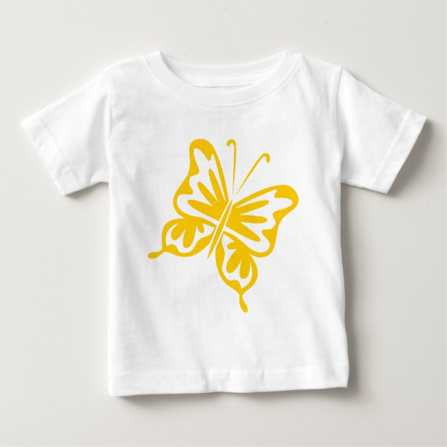 Retro Butterfly - Amber Baby T-Shirt (Front)
