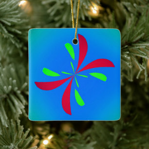 Retro Butterfly Ceramic Ornament