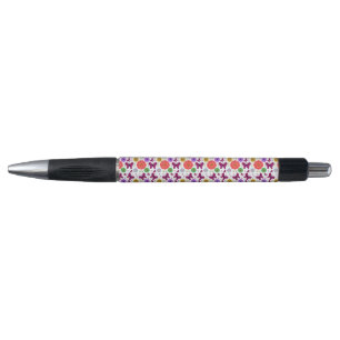 Retro butterfly Floral Pattern Colorul Folk Art Pen