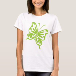 Retro Butterfly - Martian green T-Shirt