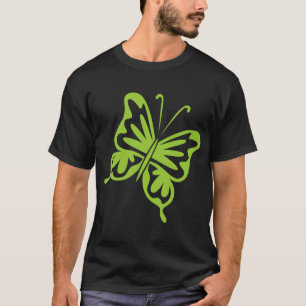 Retro Butterfly - Martian green T-Shirt