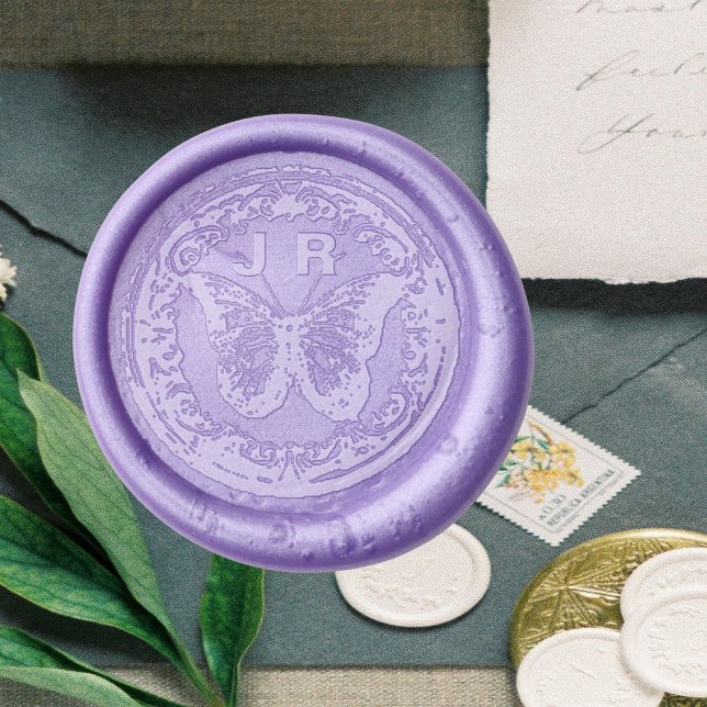 Retro Butterfly Wax Seal Sticker (Creator Uploaded)