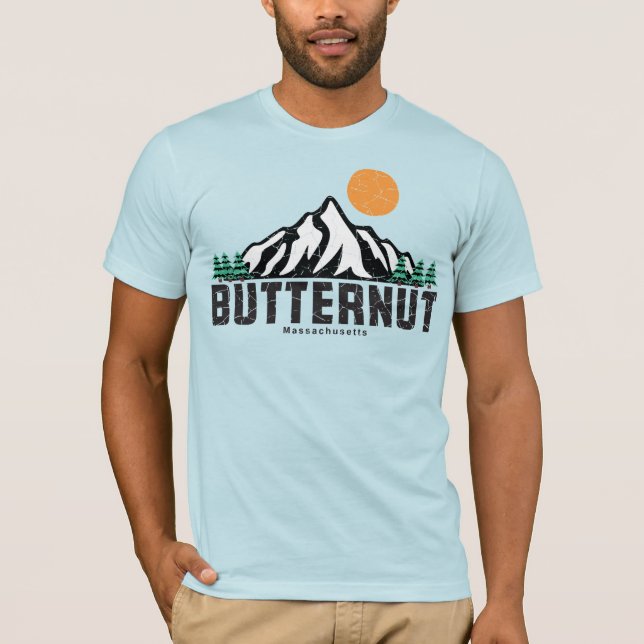 Retro Butternut Mountain Ski T-Shirt (Front)