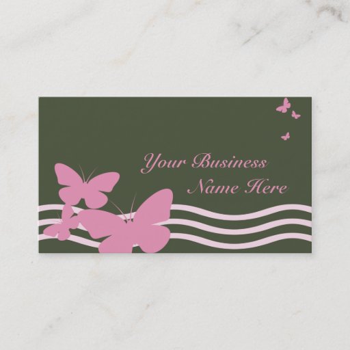 Customizable retro butterspies business card templates