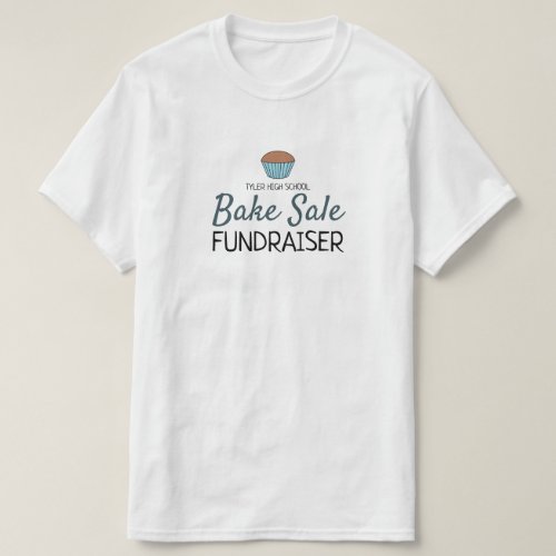 Retro Cake Design Charity Bake Sale Event T_Shirt