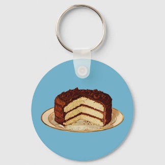 Retro Cake Keychain