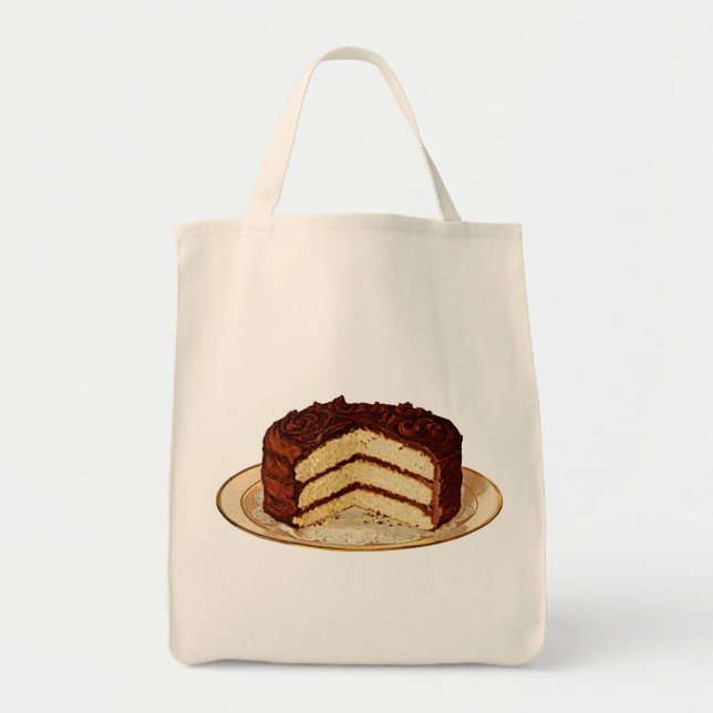 Retro Cake Tote Bag (Front)