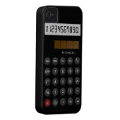 Retro Calculator Case-Mate iPhone Case (Back/Right)
