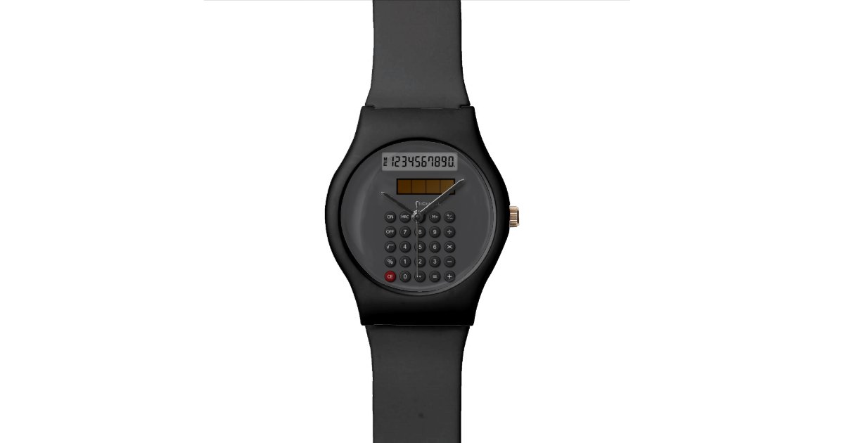 retro calculator watch