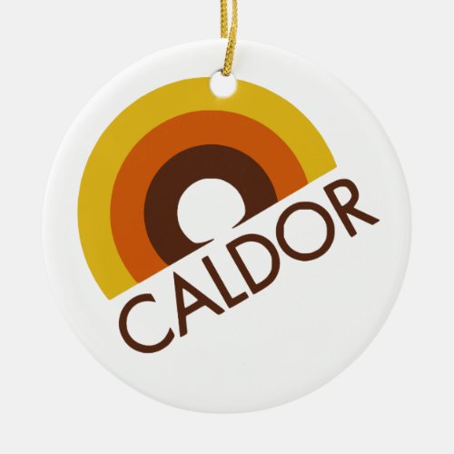Retro Caldor Department Store Logo Ceramic Ornament