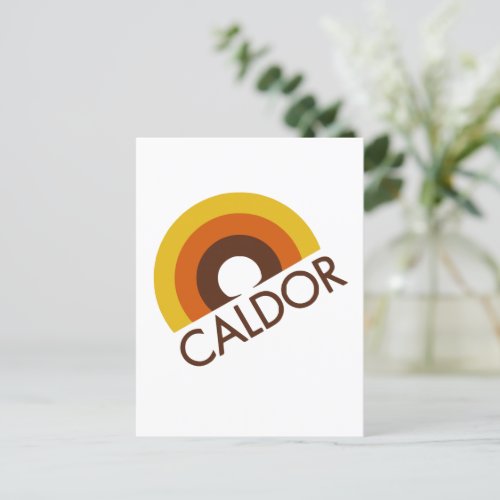 Retro Caldor Department Store Logo Postcard