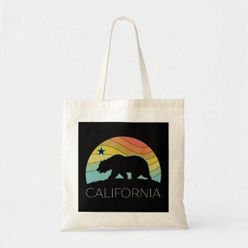 Retro California Bear Vintage Beach Cali Pride Sur Tote Bag