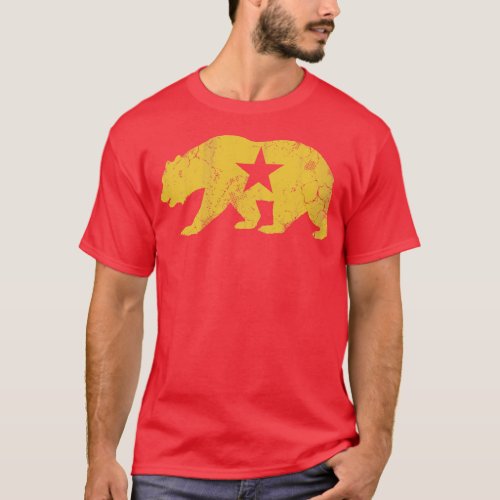 Retro California Golden State Bear T_Shirt
