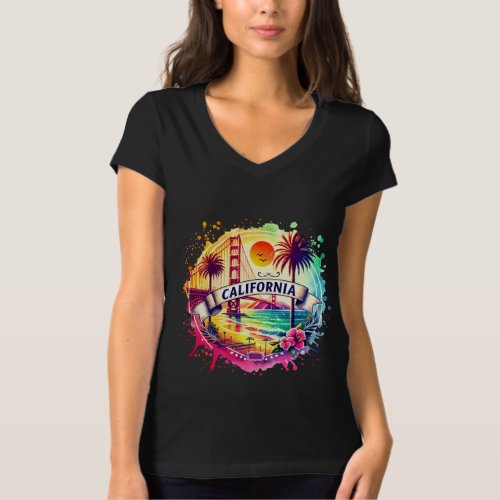 Retro California Map T_Shirts  Vintage usa map