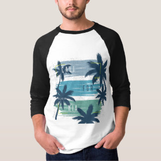 Retro California Palm Tree– Beach Sunset Aesthetic T-Shirt