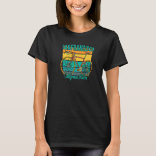 Retro California Rider  For San Francisco Bike Ent T-Shirt