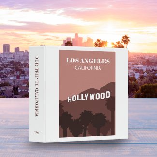 Retro California Scenery Travel Poster Scrapbook