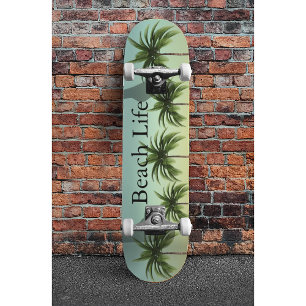 Retro California Surf Dream Sunset Oasis Custom Skateboard
