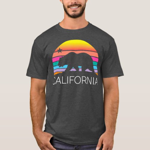 Retro California Surf Vintage Beach Cali 80s Sun T_Shirt