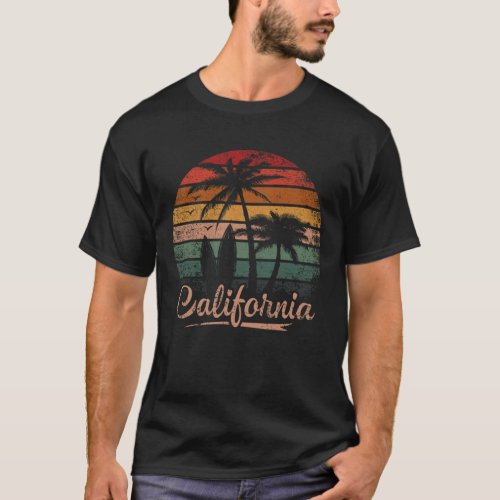 Retro California Surf Vintage Beach Cali 80s Venic T_Shirt