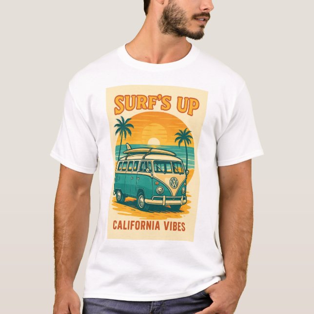 Retro California VW Bus T-Shirt (Front)