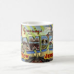 Retro Camden NJ Greeting Postcard Coffee Mug<br><div class="desc">Great vintage postcard greeting from Camden, New Jersey repurposed!</div>