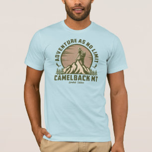 Retro Camelback Mountain Hike Sunset T-Shirt