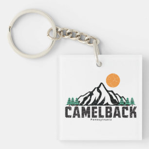 Retro Camelback Mountain Ski Keychain