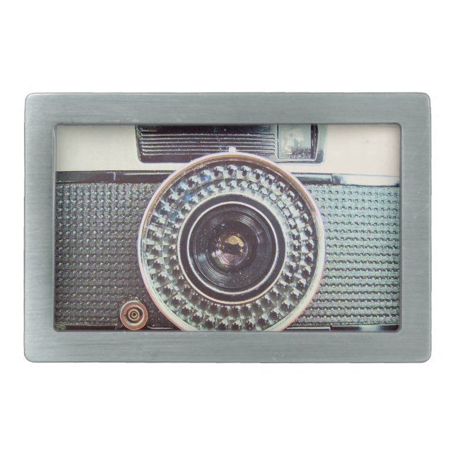 Retro camera belt buckle (Front)