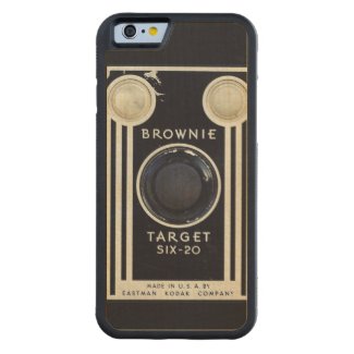 Retro camera brownie target carved® maple iPhone 6 bumper