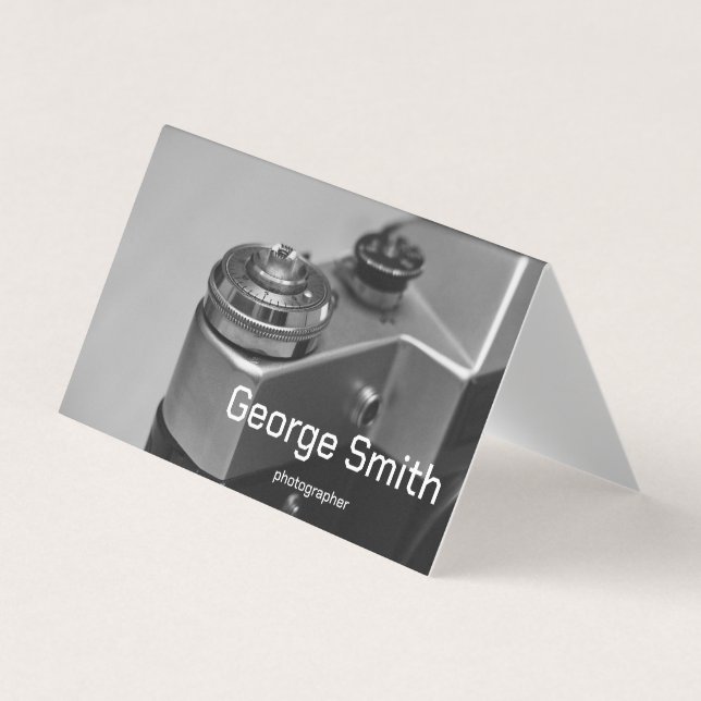 Retro camera business card (Front)