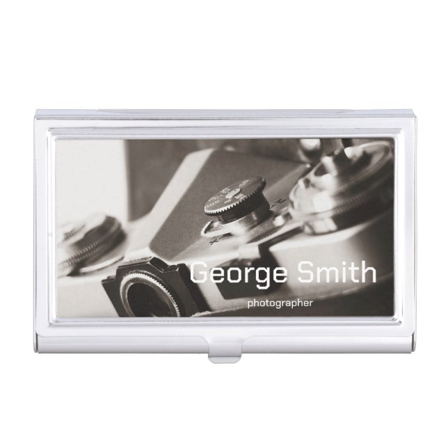 Retro camera business card case (Front)