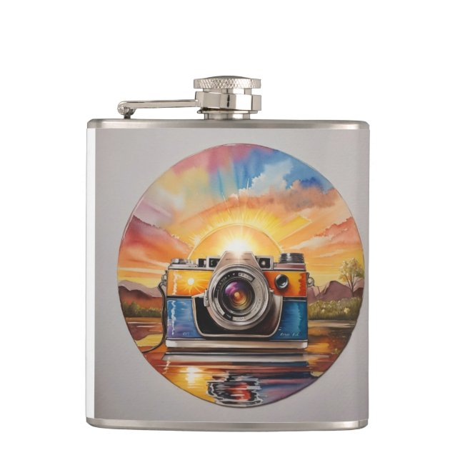 Retro Camera on Your Pocket #2 Flask (Front)